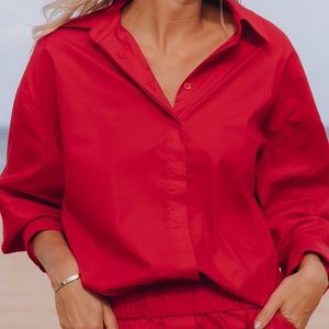 DAILY DRILLS OVERSIZED BUTTON DOWN